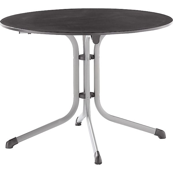 Sieger Klapptisch 3145-50 Rund Silber/Graphit 100 cm x 100 cm günstig online kaufen
