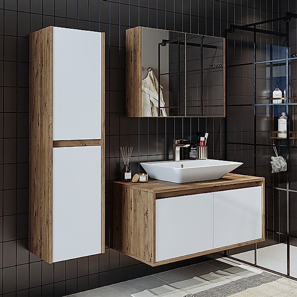 Roomart Badmöbel-Set ATL4TLG-100, (Badmöbel Set Unterschrank günstig online kaufen