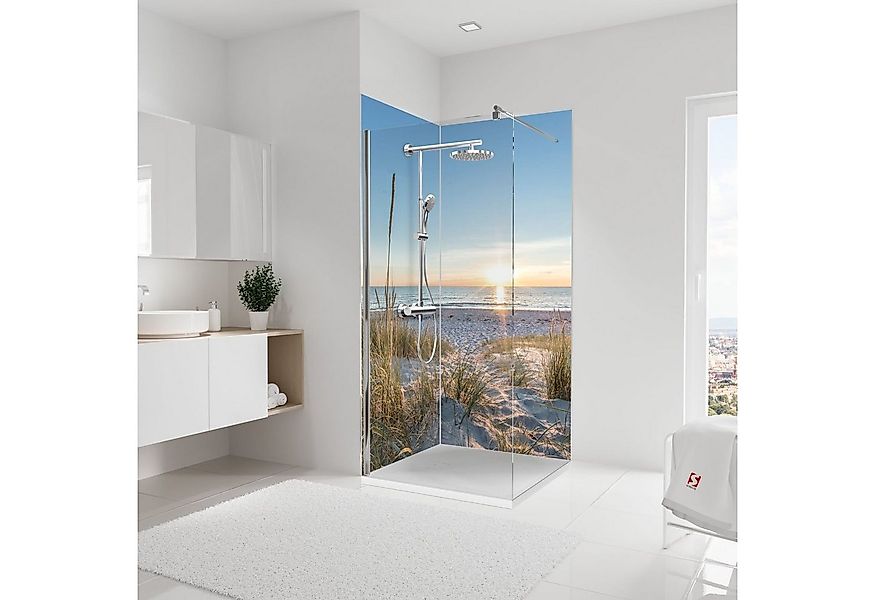 Schulte Badrückwand DecoDesign Foto Motiv Sonnenuntergang Düne, (Set über E günstig online kaufen