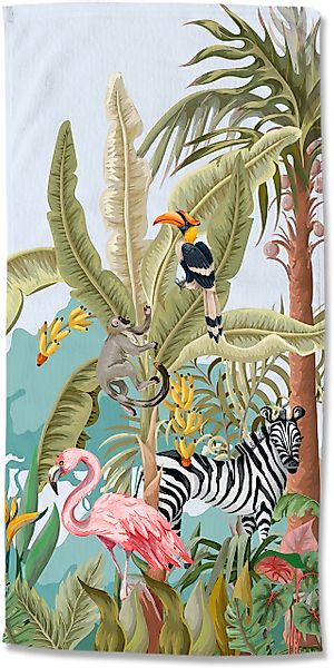 good morning Strandtuch »Jungle party«, (1 St., Strandtuch 75 x 150 cm), Mi günstig online kaufen