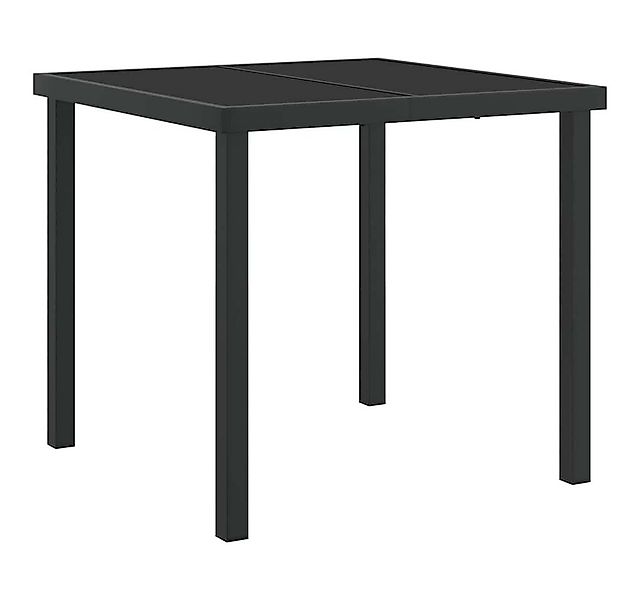 vidaXL Gartentisch Gartentisch Schwarz 80 x 80 x 73 cm Massivholz (1-St) günstig online kaufen