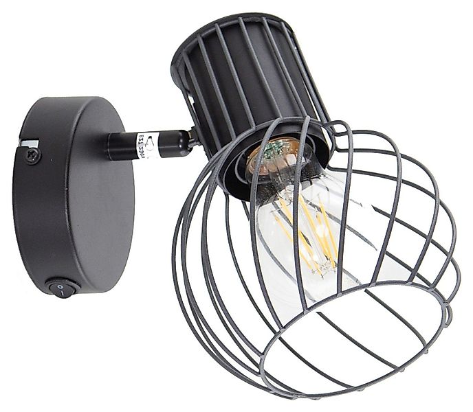 GLOBO LIGHTING Wandleuchte BEVERONE, Graphitfarben, B günstig online kaufen