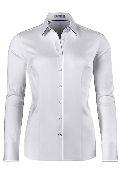 Vincenzo Boretti Klassische Bluse tailliert stretch günstig online kaufen
