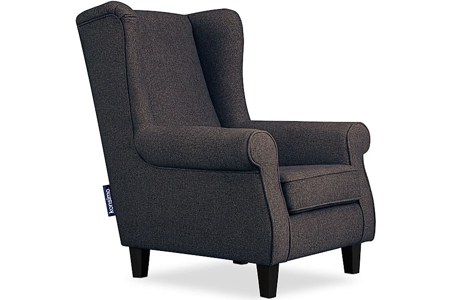 KONSIMO® Ohrensessel MILES Gepolsterter Sessel, mit günstig online kaufen