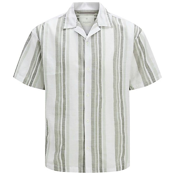 Jack&Jones Freizeithemd aus Leinenmischung Farbe oliv Größe: 8XL günstig online kaufen