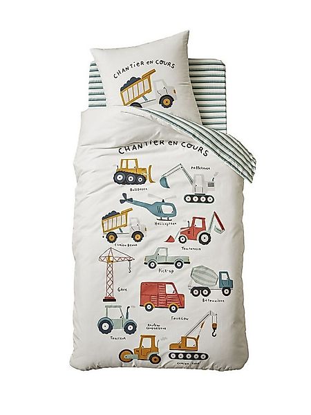 vertbaudet Bettbezug Kinder Bettwäsche-Set BAUSTELLE günstig online kaufen