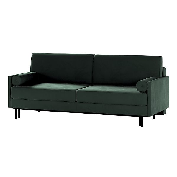 Ausklappbares Sofa Santana, dunkelgrün, 212x96x87, Polsterstoffe (RI38) günstig online kaufen