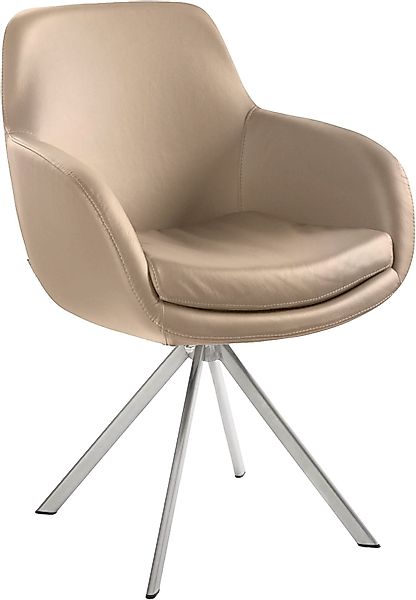 Musterring Esszimmerstuhl "Tavia" (Set) 2 Stk. Echtleder Stativgestell Edel günstig online kaufen