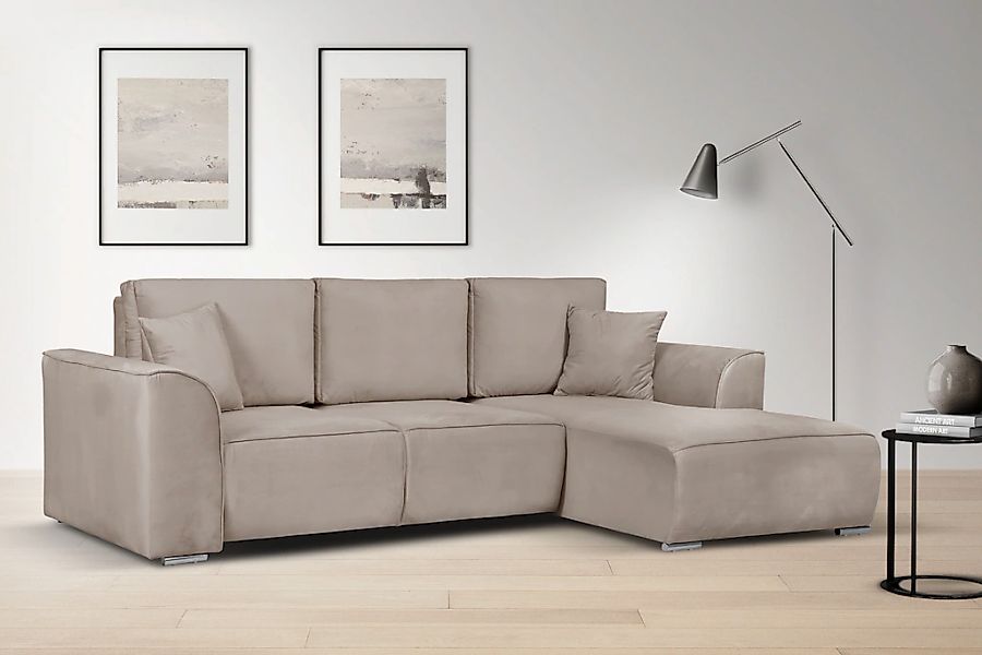 INOSIGN Ecksofa "BEATRICE optionale Schlafsofa mit Bettkasten, B/T/H: 265/1 günstig online kaufen