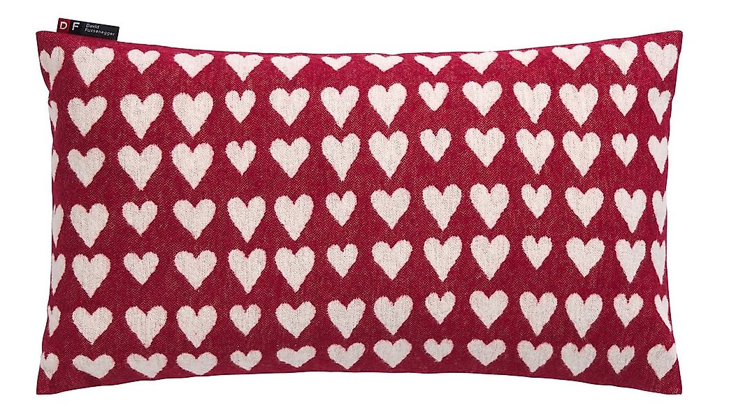 DAVID FUSSENEGGER Kissenhülle Silvretta 'Herzen' 30 x 50 cm günstig online kaufen
