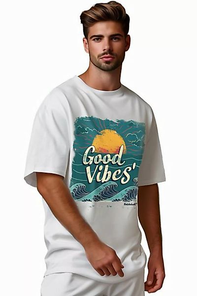 Reichstadt Print-Shirt Casual Oversize T-Shirt 24RS057 Sunset Vibes L Weich günstig online kaufen