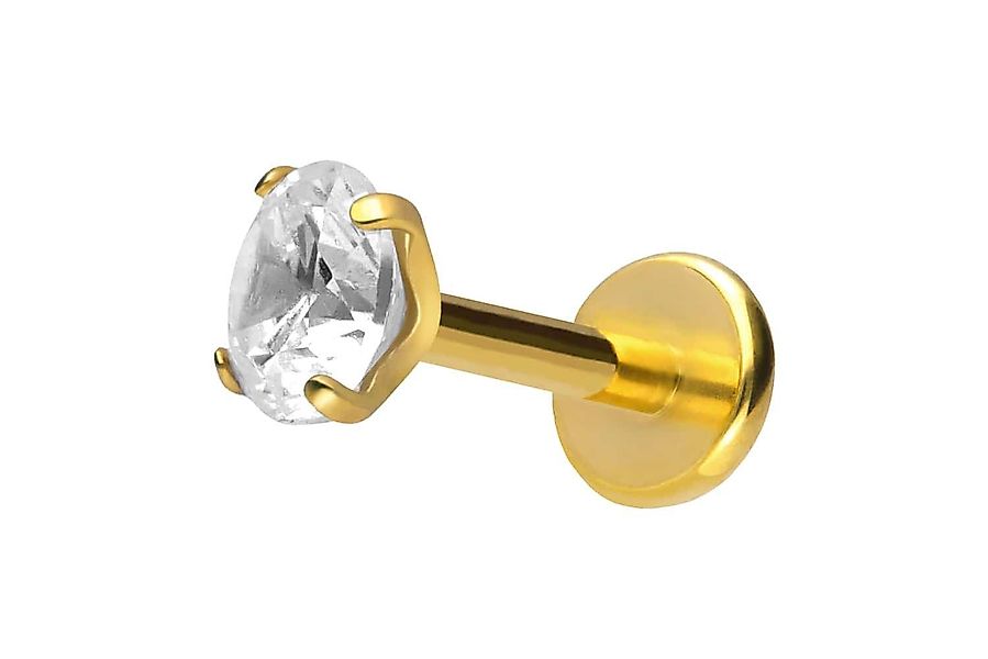 PIERCINGLINE Piercing-Set Titan Labret mit Push günstig online kaufen