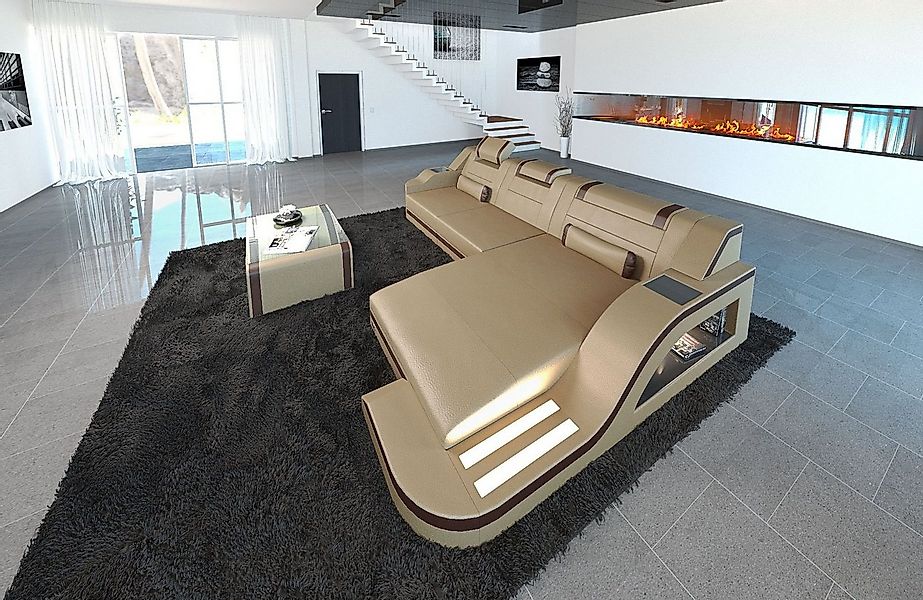 Sofa Dreams Ecksofa Ledersofa Palermo L Form Leder Sofa Leder, Couch, mit L günstig online kaufen