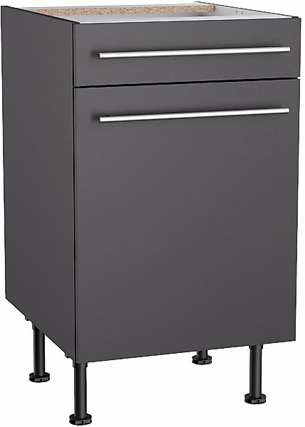 KOCHSTATION Unterschrank "KS-Bern2", Breite 50 cm, 1 Tür, 1 Schubkasten, 1 günstig online kaufen