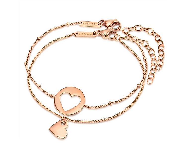 Eastside Edelstahlarmband roségold, 2er Set günstig online kaufen