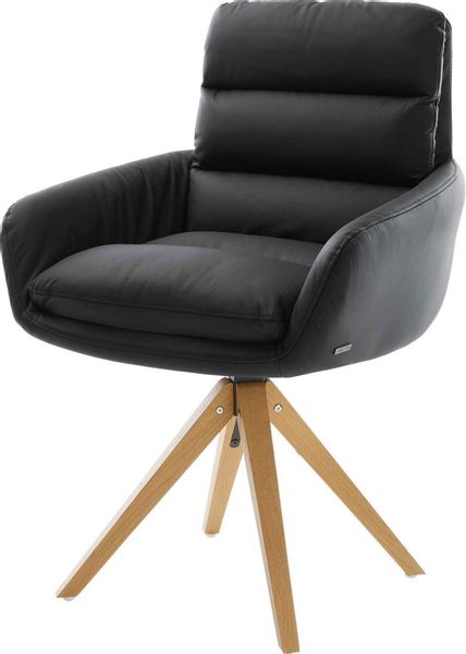 DELIFE Polsterstuhl Abelia-Flex, mit Armlehnen Holzgestell günstig online kaufen