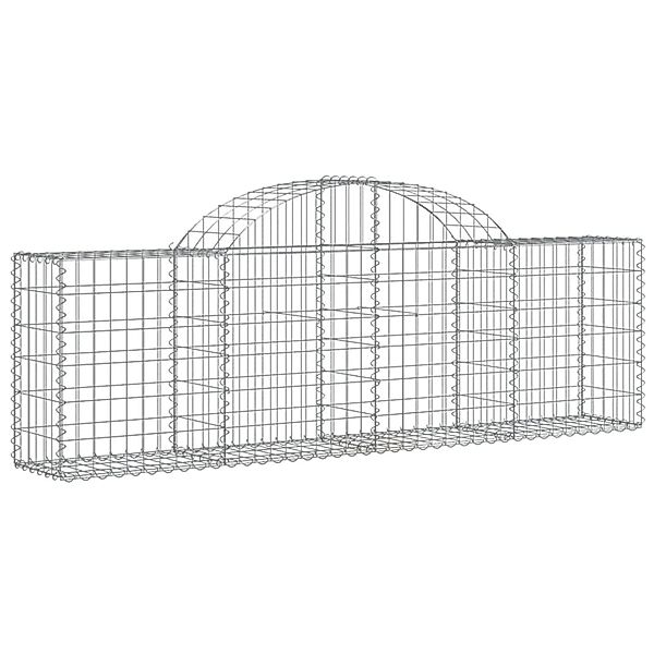 vidaXL Gabionen mit Hochbogen 5 Stk 200x30x60/80 cm Eisen 1668565 günstig online kaufen