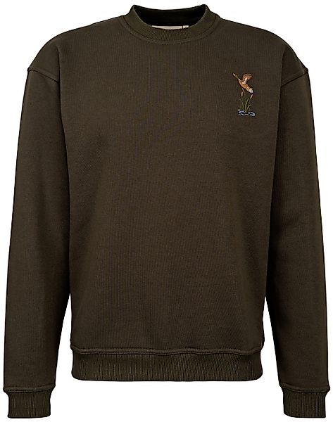 Hubertus® Hunting Rundhalspullover Jagdpullover mit Motiv günstig online kaufen