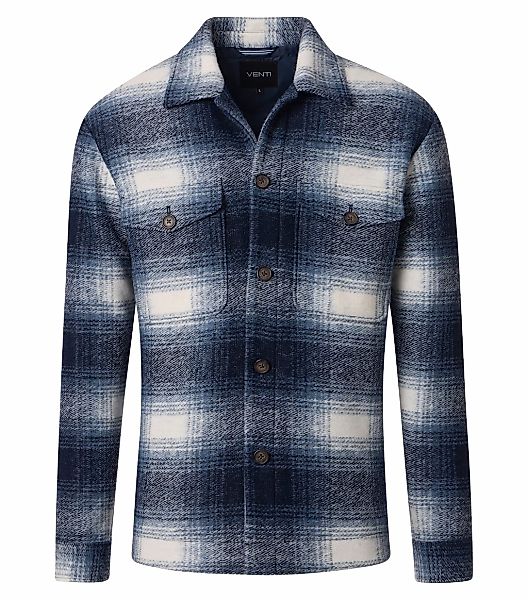 VENTI Langarmhemd "VENTI Hemdjacke kariert" günstig online kaufen