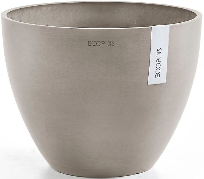 ECOPOTS Blumentopf ANTWERP Taupe, BxTxH: 30x30x25,5 cm günstig online kaufen
