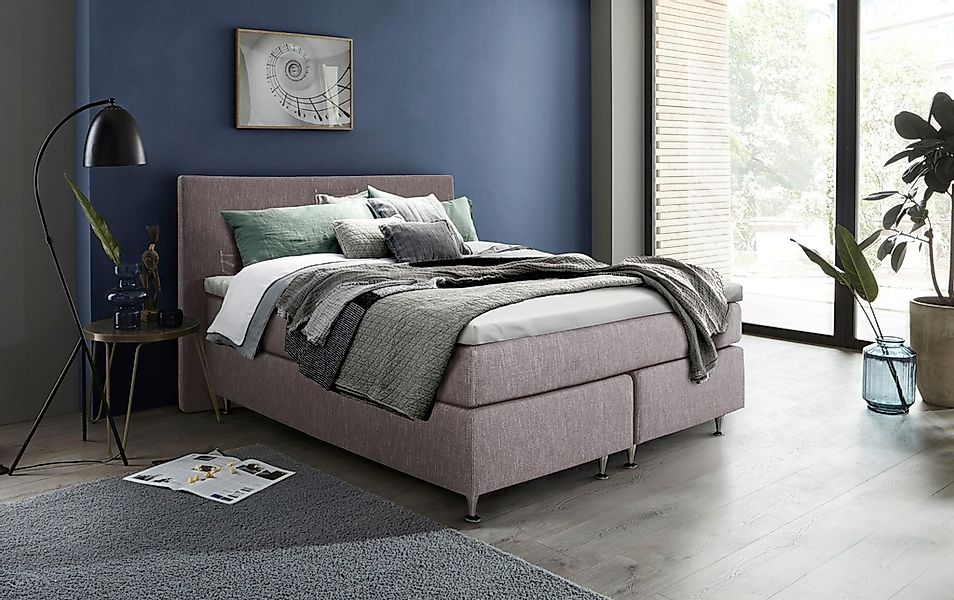 Home affaire Boxspringbett "Zahara" inkl. Topper, besonderes Highlight: auf günstig online kaufen