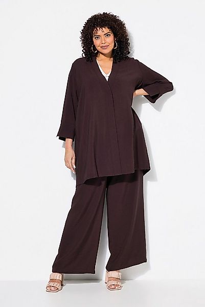 Ulla Popken Sommerjacke Jacke V-Ausschnitt Druckknopf 7/8-Arm günstig online kaufen