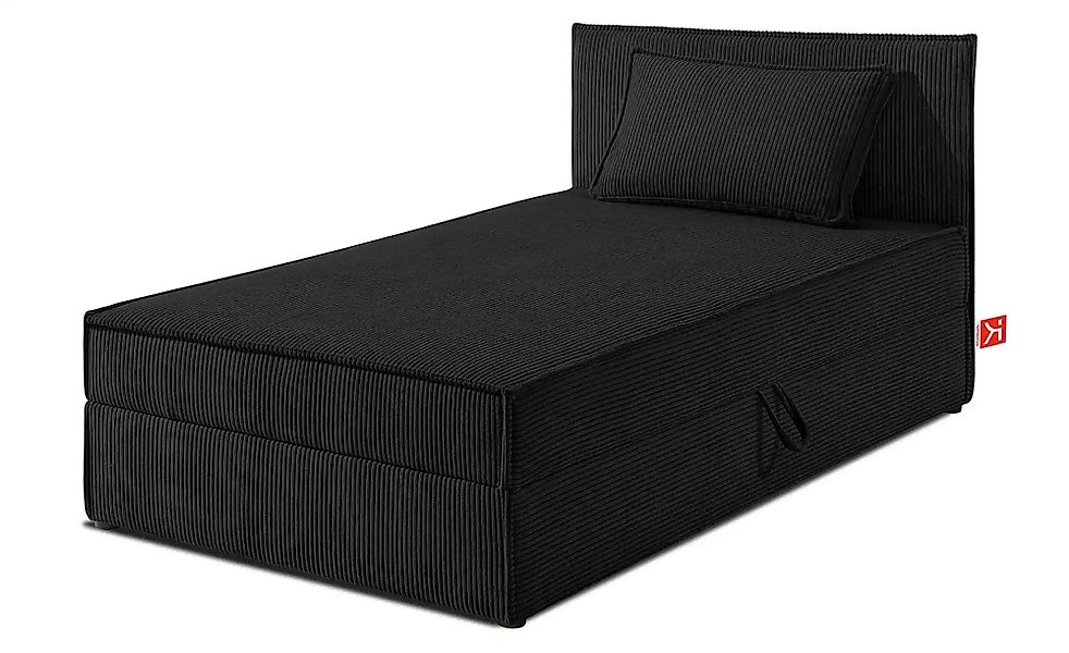 KONSIMO Boxbett mit Stauraum  H2 Roti ¦ schwarz ¦ Maße (cm): B: 105 H: 89 B günstig online kaufen