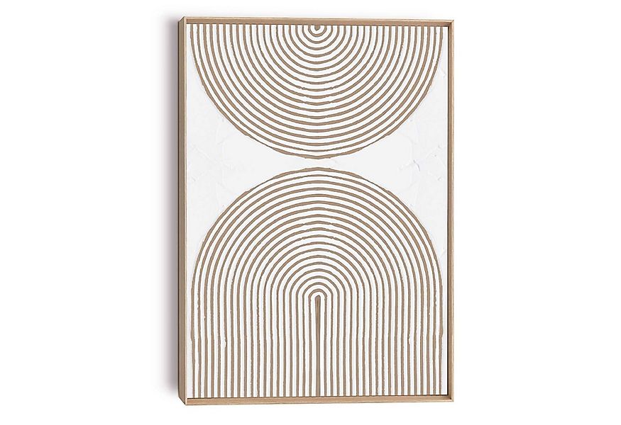 Reinders! Wandbild Reliefbögen, Wohnzimmer - Beige - MDF - Abstrakt - 50x70 günstig online kaufen
