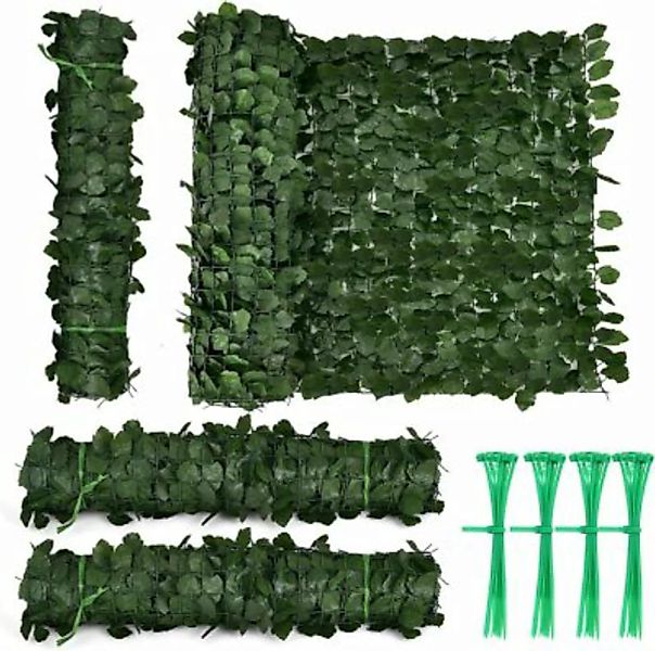 COSTWAY® Pflanzenwand 300 x 100 cm künstlich grün günstig online kaufen