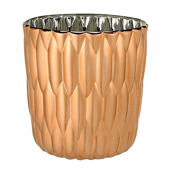 Kartell - Jelly Metallic Vase - kupfer/Ø23.5cm/H 25cm günstig online kaufen