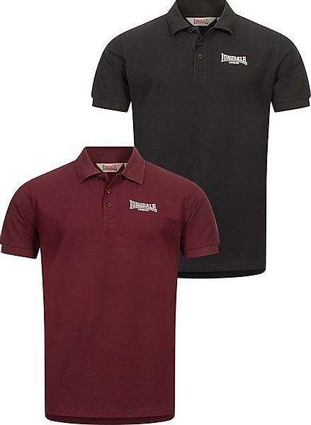 Lonsdale Poloshirt Lingholme Herren Poloshirt normale Passform Doppelpack günstig online kaufen