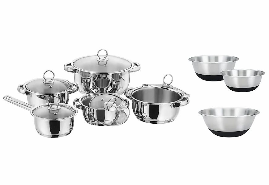 KING Topf-Set "New Silver Line" Set, je 1 Kochtopf 16/18/20/24 cm, 1 Stielt günstig online kaufen