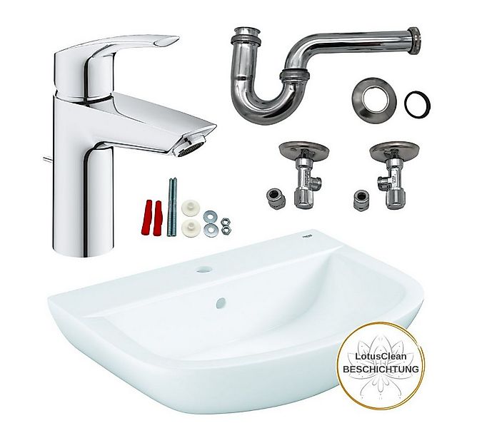 Grohe Waschbecken Grohe Waschbecken Waschtischarmatur Siphon (Komplettset) günstig online kaufen