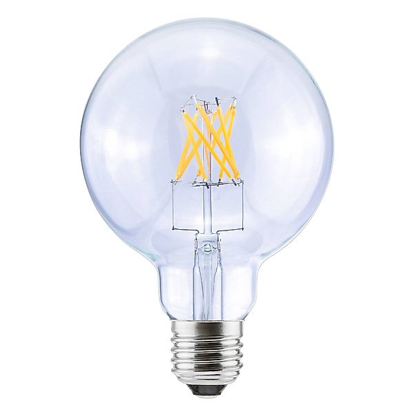 SEGULA LED-Leuchtmittel »LED Globe 95 klar«, E27, 1 St., Warmweiß, gekreuzt günstig online kaufen