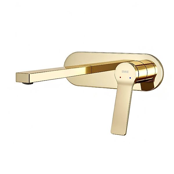 Emke Wand Waschtischarmatur Inklusive Grundkörper 288 x 210 x 70 mm Chanpag günstig online kaufen