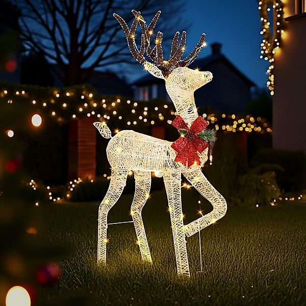 LALAHO Weihnachtsfigur Led Rentier Weihnachtsbeleuchtung, mit günstig online kaufen