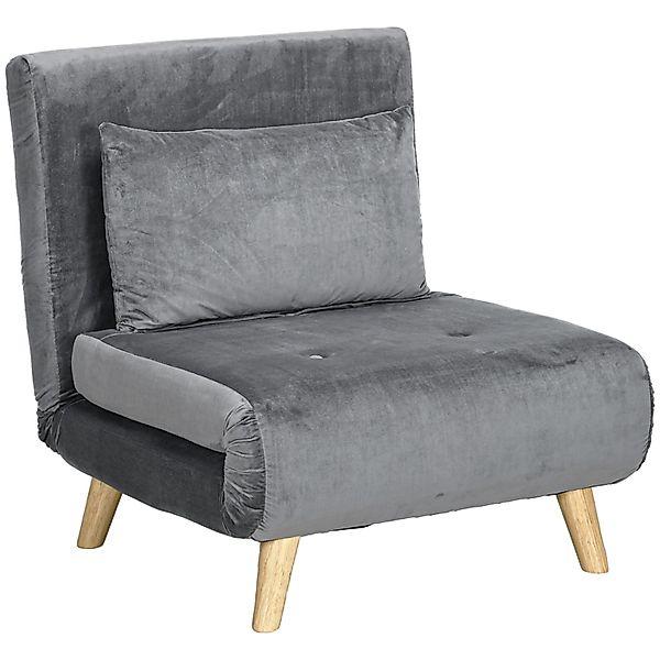 HOMCOM Sessel Schlafsessel Schlafsofa mit Kissen günstig online kaufen