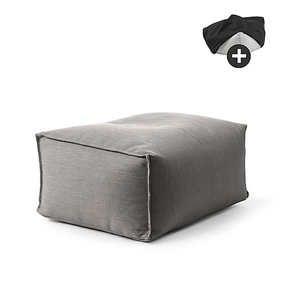 mokebo Outdoor Pouf mit Schutzhülle Der Ruhepouf für Balkon & Garten Sitzho günstig online kaufen