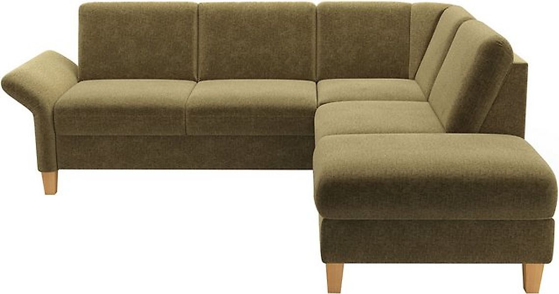 Home affaire Ecksofa Rochelle, wahlweise mit Armlverstellung, Klappbett mit günstig online kaufen