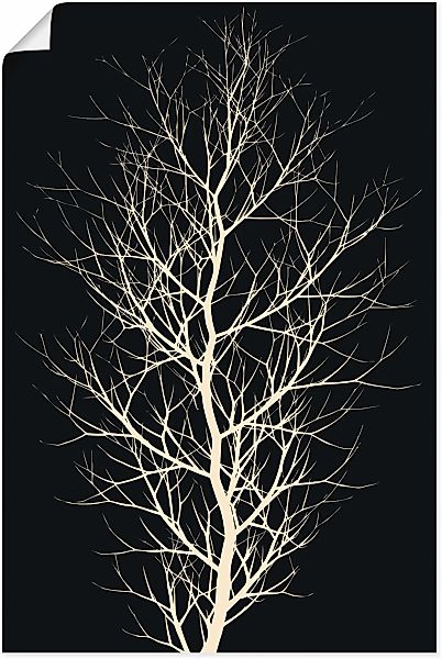 Artland Poster "Der schwarze Baum", Baumbilder, (1 St.), als Alubild, Leinw günstig online kaufen