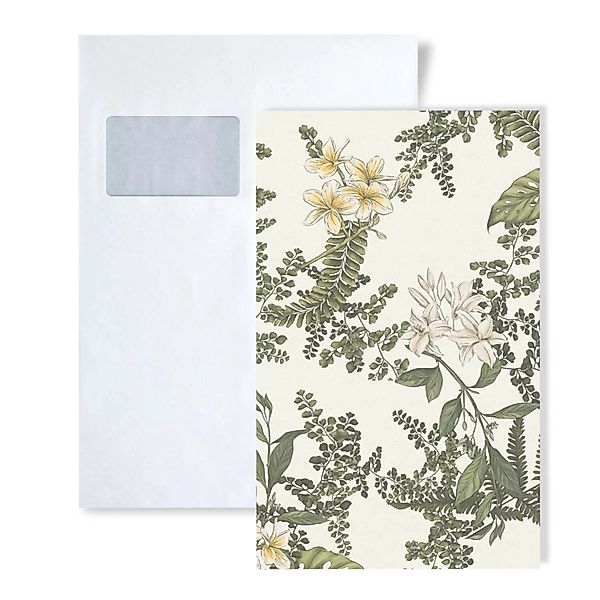 PROFHOME 1 MUSTERSTÜCK S-394243-GU DIN A4 MUSTER der Floralen Tapete günstig online kaufen