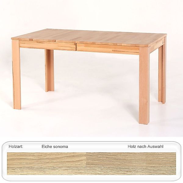 expendio Esstisch Percy, Eiche sonoma 140(180)x80 günstig online kaufen