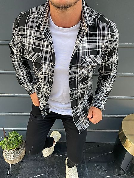 Megaman Jeans Karohemd Megaman Herren Holzfäller günstig online kaufen