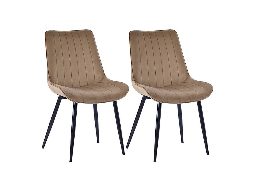 HOMAVO Esszimmerstuhl YZ1 STUHL-SET 2 Stück in Stoff oder Kunstleder – mode günstig online kaufen