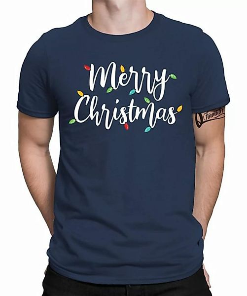 Quattro Formatee Kurzarmshirt Merry Christmas Lichterkette - Weihnachten X- günstig online kaufen