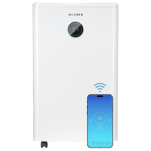 KLAMER Luftentfeuchter elektrisch 20L, 180m³ Luftumwälzung günstig online kaufen