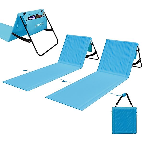 24Move Strandtuch, Strandmatte Set, Klappbare Campingliege, günstig online kaufen