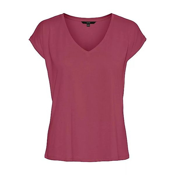 Vero Moda Filli Kurzarm V-ausschnitt T-shirt XS Dry Rose günstig online kaufen