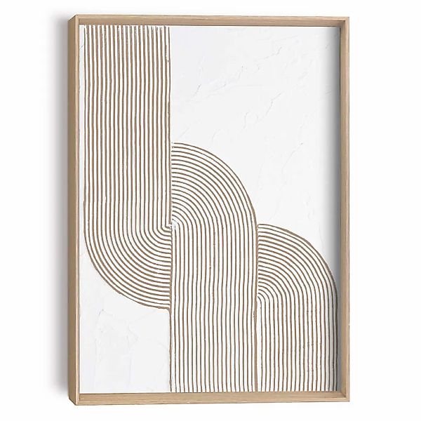 Reinders Wandbild "Schleife", Wohnzimmer - Beige - MDF - Abstrakt - 30x40 c günstig online kaufen