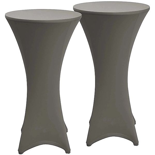 Beautissu Stella Stehtischhusse Ø 60cm Anthrazit 2tlg günstig online kaufen